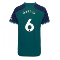 Camiseta Arsenal Gabriel Magalhaes #6 Tercera Equipación Replica 2023-24 para mujer mangas cortas